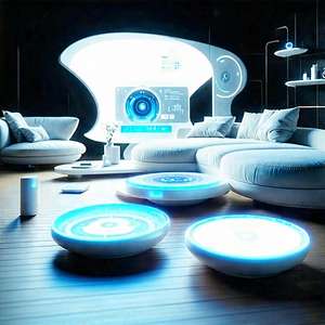 Tech Product Photography: Futuristic Smart Home With Futuristic Living