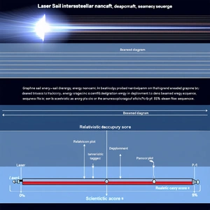 The Image Is A Diagram That Shows The Process Of A Laser Sail Interstellar Nano-craft