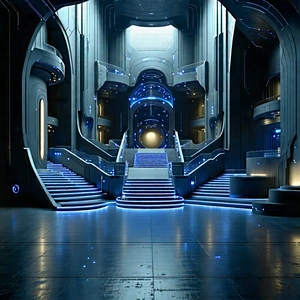 Tech Cinema 4d: Futuristic Innovation Hub With Image, There