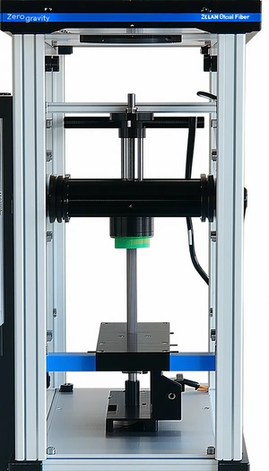 A Machine Is Shown In The Image, With A Green Object On Top Of It