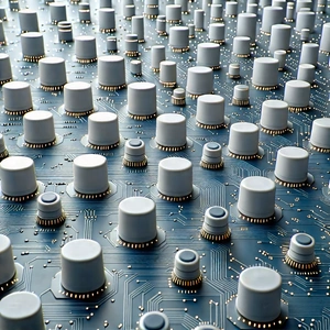 Close-up Of Sensor Array With Large Number