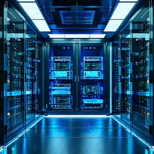 (futuristic:1.26) server room