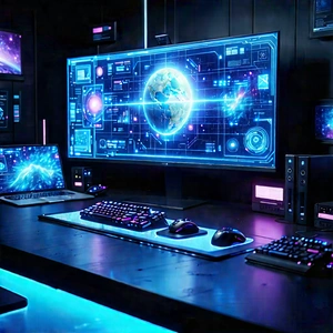 (futuristic:1.13) (digital:1.21) workspace