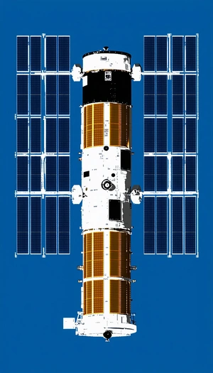 A Space Shuttle Is Docked At The International Space Station