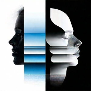 Abstract Minimalist Design: Duality represented through layered elements