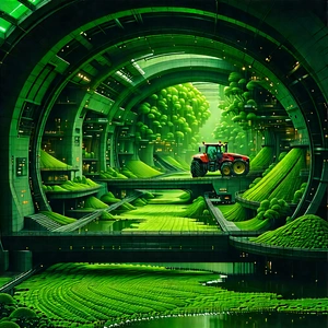 Agricultural Technology In Manufacturing Facility With Image, Large