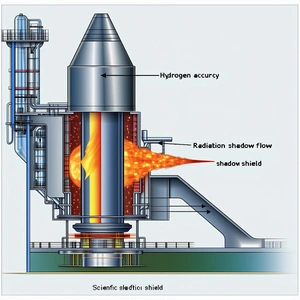 The Image Is A Diagram Of A Rocket Engine, Showing The Various Components And Their Functions