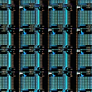 Tech Abstract Design: Close-up of sensor array