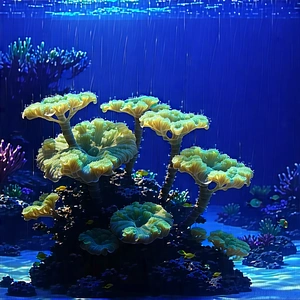 Nature Hdr Photography: Coral reef in rainy season