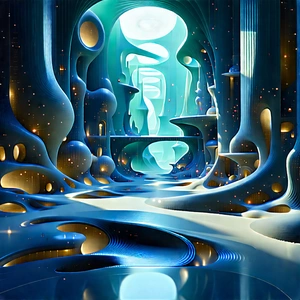 (futuristic:1.13) Digital Workspace With Image, There