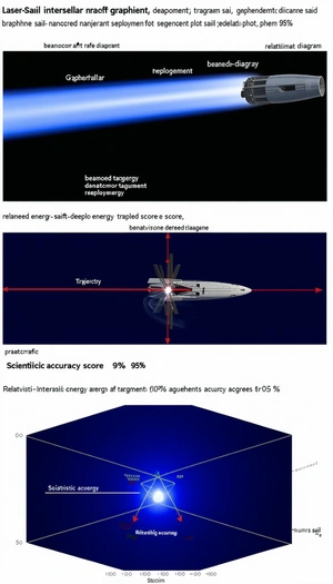 The Image Is A Series Of Diagrams And Graphs That Illustrate The Concept Of Space Travel