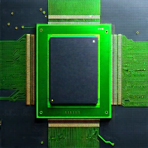 Close-up of microprocessor