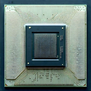Close-up of microprocessor