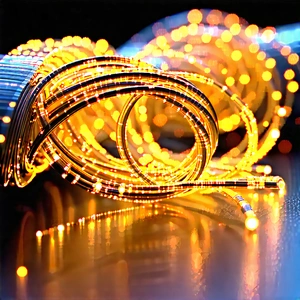 Tech Octane Render: Close-up Of Fiber Optic Cables With Close-up Roll