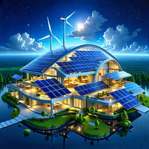 Innovative Renewable Energy (design:1.47) With Large, Modern-looking