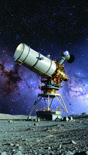 large spacecraft, possibly satellite rocket