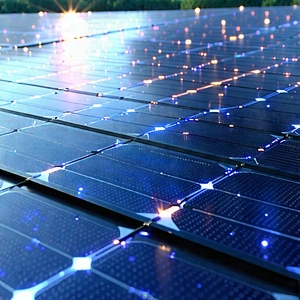 Solar Panel With Holographic Projection With Solar Panel