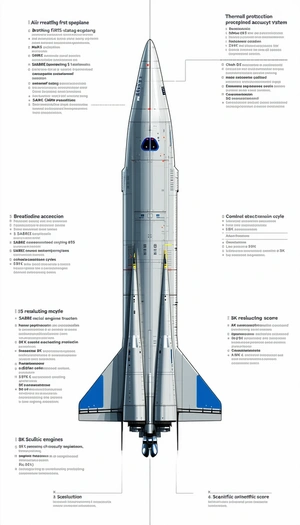 A Large Rocket Ship Is Shown In A Diagram, With Its Various Parts Labeled