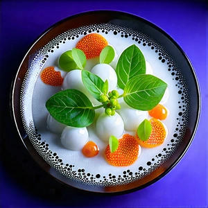 Lifestyle Abstract Design: Plant-based Dish Prepared With Organic Components With Plate Food