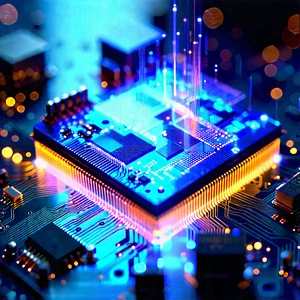 Microchip with holographic projection