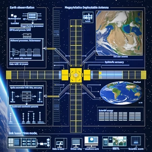 A Large, Detailed Diagram Of A Space Station Is Displayed On A Computer Screen