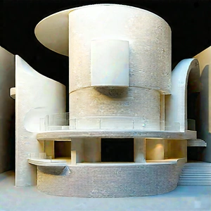 Futuristic Research Laboratory With Large White