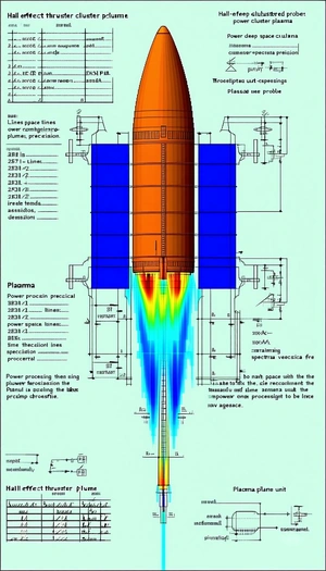 The Image Is A Diagram Of A Rocket Engine, Showing The Various Components And Their Functions