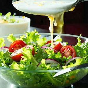 Lifestyle Editorial Photography: Fresh Salad Prepared With Artistic Presentation With Large Bowl