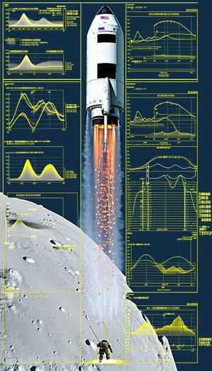 A Space Shuttle Is Shown In A Diagram, With A Rocket Booster Attached To The Side