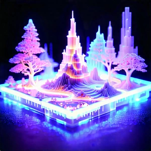 3d Printer With Neon Accents With Beautifully Crafted