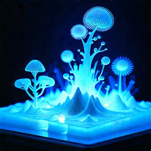 3d Printer With Blue Light (glow:1.33) With Blue Light