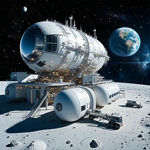 large space station spacecraft