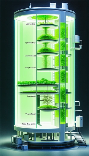 image, there large green structure