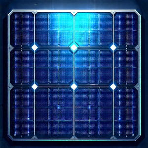 Solar Panel With Blue Light (glow:1.13) With Blue Solar