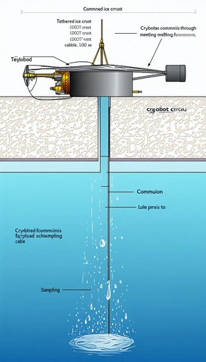 A Large, Underwater Structure With A Long, Thin Tube Extending From It