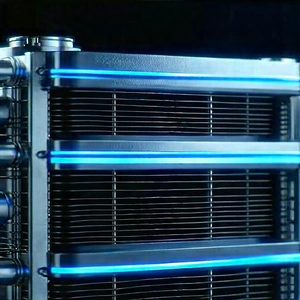 Close-up Of Cooling System With Large Metal