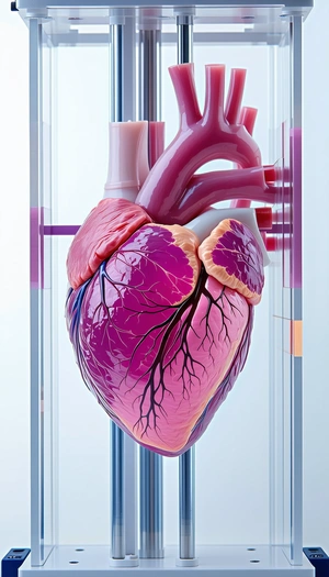 A Close-up Of A Heart, Showcasing Its Intricate Structure And Details