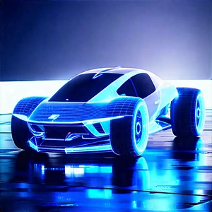 Innovative Electric Vehicle Design With Futuristic Blue