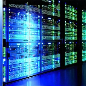 Server rack with laser scanning