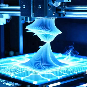 3d Printer With Holographic Projection With Printer Process