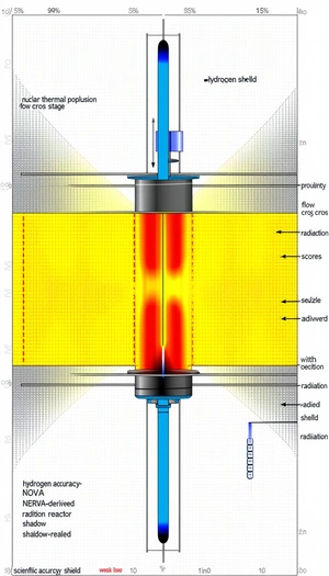 A Yellow And Blue Device With A Red Glow, Possibly A Light Or A Laser