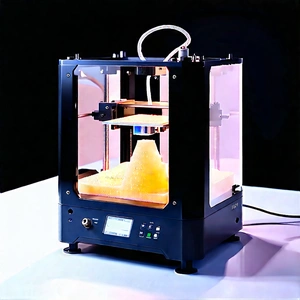 3d Printer With Digital Particles With Printer Shown