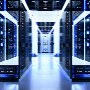Futuristic Server Room With Image, There