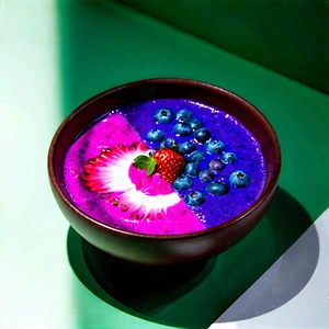 Lifestyle Concept Art: Smoothie Bowl Prepared With Artistic Presentation With Bowl Food