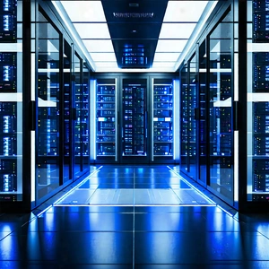Tech Blender Artwork: (futuristic:1.46) Server Room With Image, There