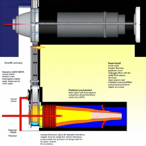 The Image Is A Diagram Showing The Process Of A Rocket Engine
