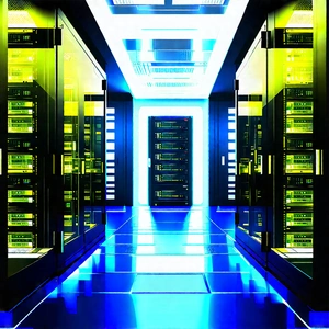 Futuristic Server Room With Image, There