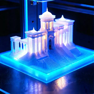3d Printer With Holographic Projection With Large Model