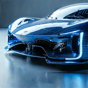 Automotive Technology In Design Studio With Futuristic Sleek