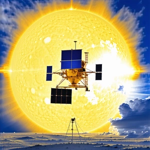 A Large Satellite Dish, Which Is Positioned In The Foreground Of The Scene